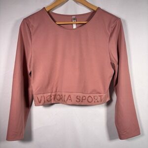 Victorias Secret Sport Crop Top Womens Large Athleisure Sporty Gym Athletic